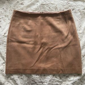 Talula Suede Mini Skirt w/ Zipper